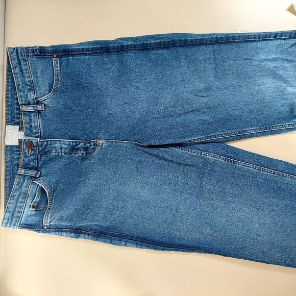 PURE Denim Montepellier Blue Jeans Women Size 6 Contrast Side Stripe Boyfriend - Picture 8 of 8
